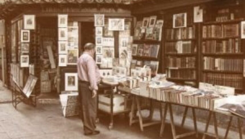 a man visiting a store