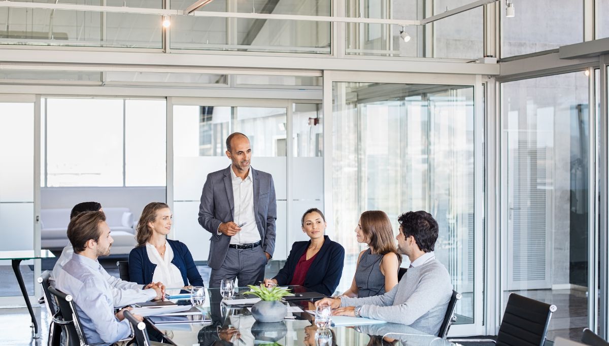 business team in a meeting