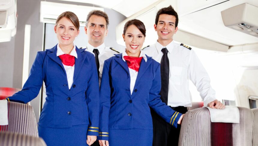 Airplane cabin crew