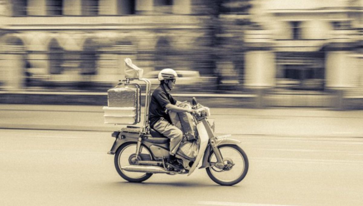 a food delivery man