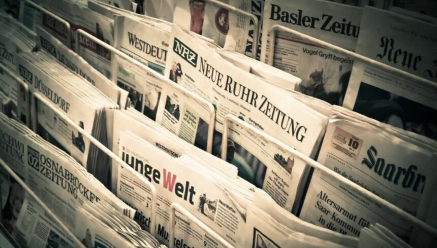 Newspaper background