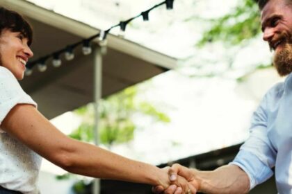 business people shaking hands