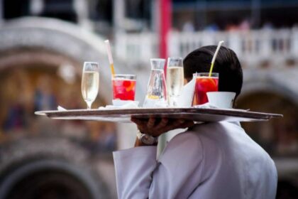 waiter serving order