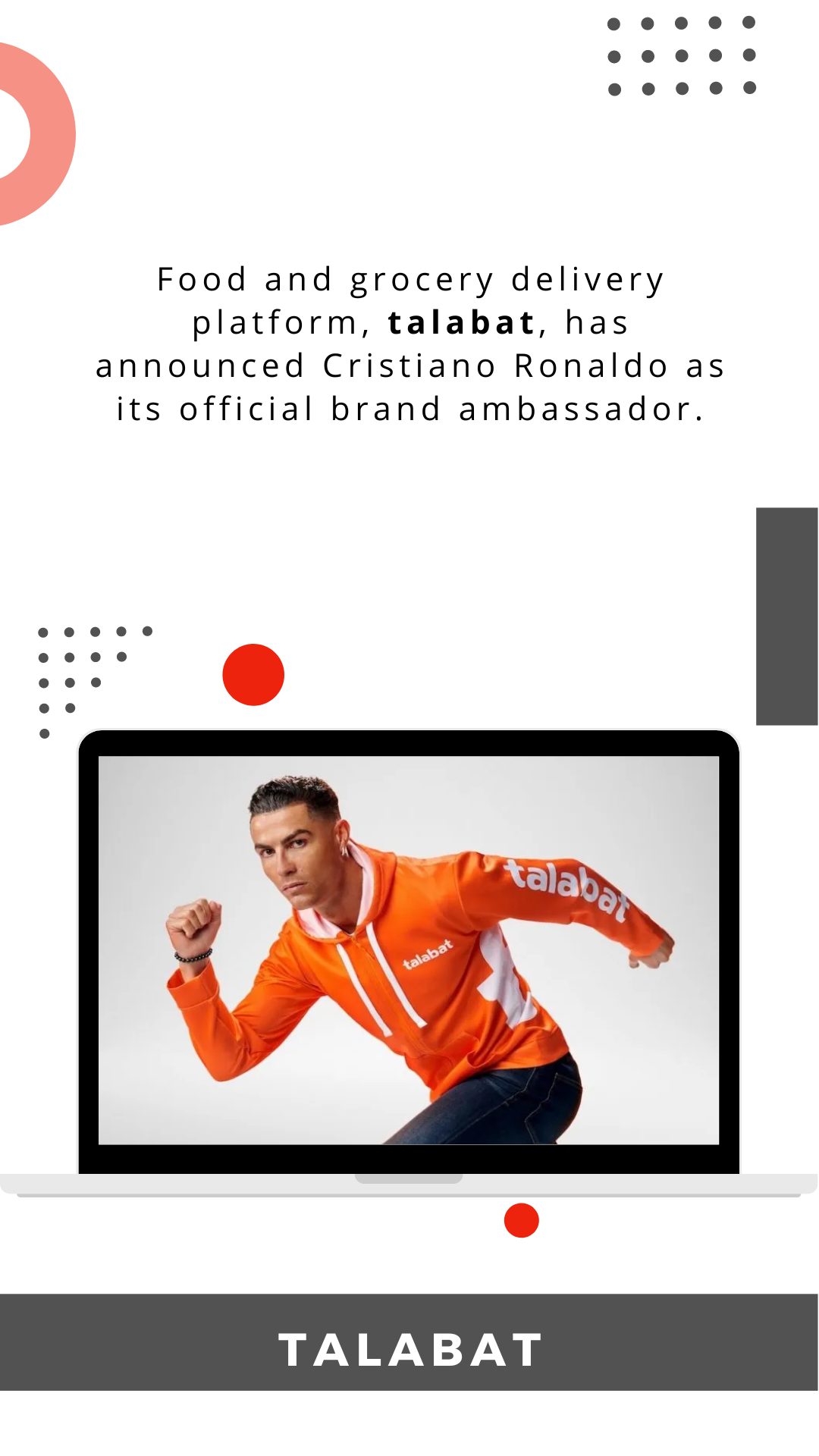 talabat announces Cristiano Ronaldo as official Brand Ambassador