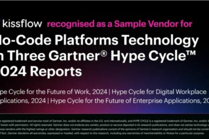 Kissflow recognized as a sample vendor for no-code platforms