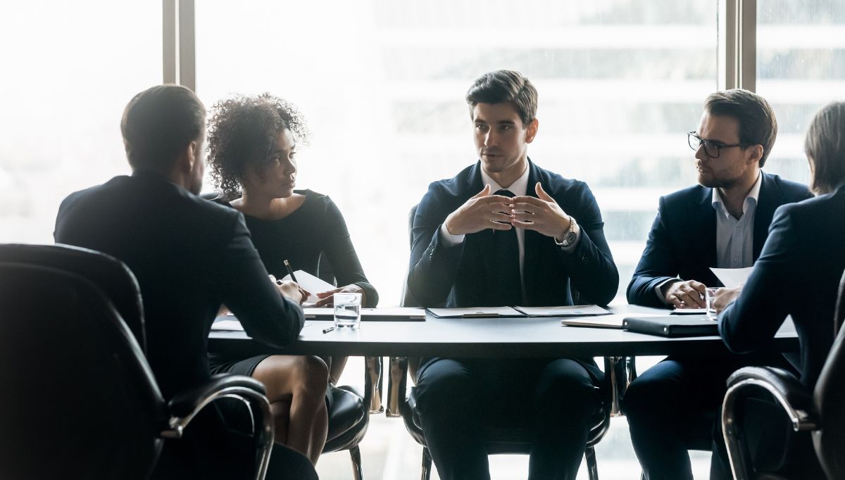 Diverse ceo executive managers planning development strategy