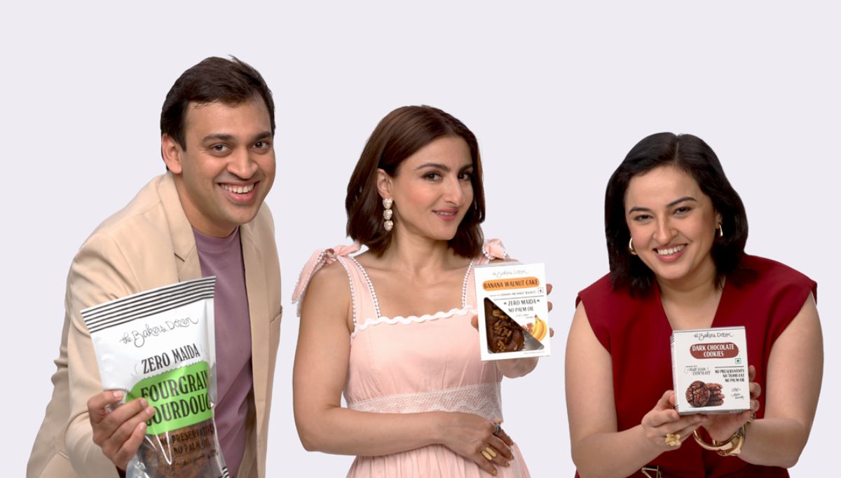 Founders Aditi Handa and Sneh Jain with Soha Ali Khan - The Baker's Dozen