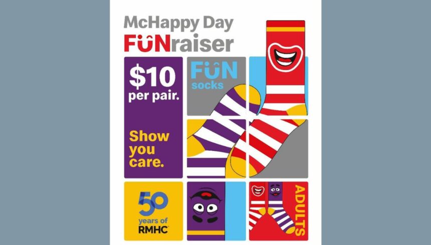 McHappy Day 2024: Step Up for a Good Cause with Limited-Edition Ronald & Grimace Mismatched Socks