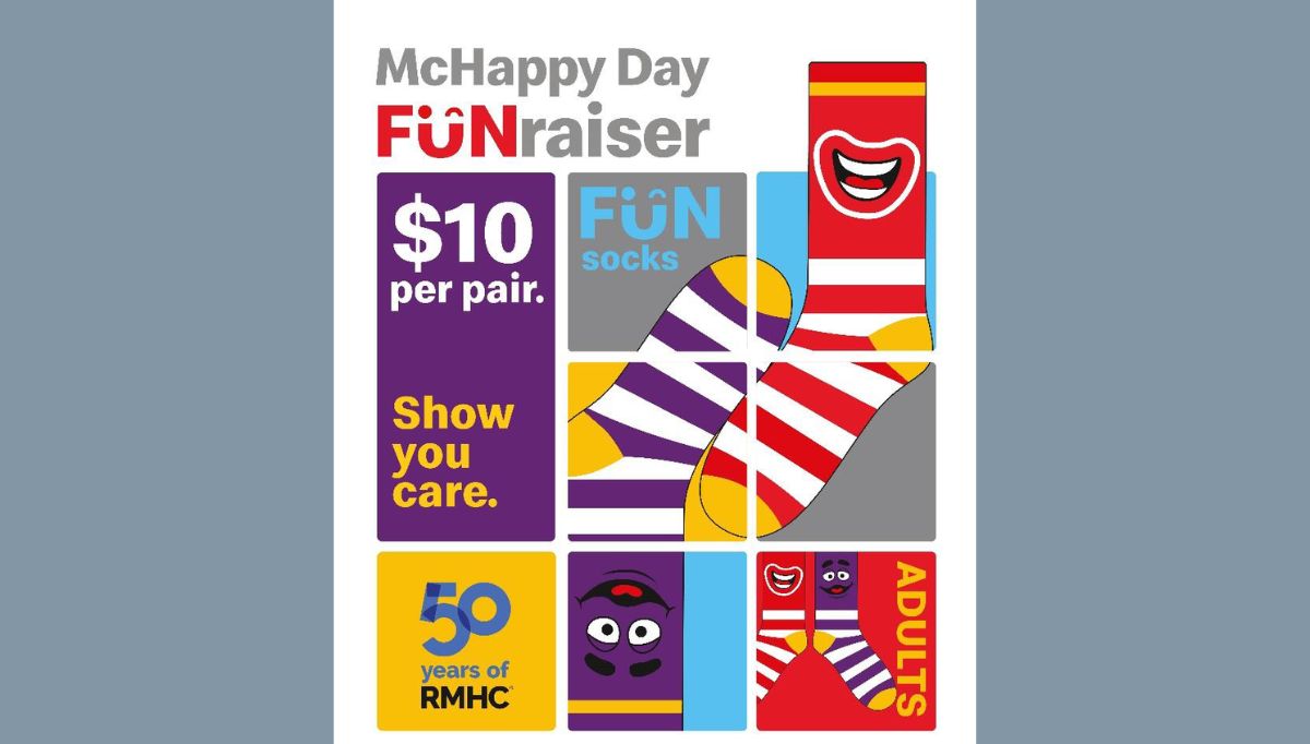 McHappy Day 2024: Step Up for a Good Cause with Limited-Edition Ronald & Grimace Mismatched Socks