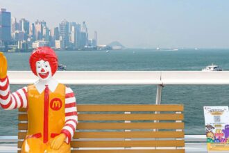 Ronald McDonald Benches: A Nostalgic Treasure Hunt Celebrates McDonald’s 50th Anniversary in Hong Kong