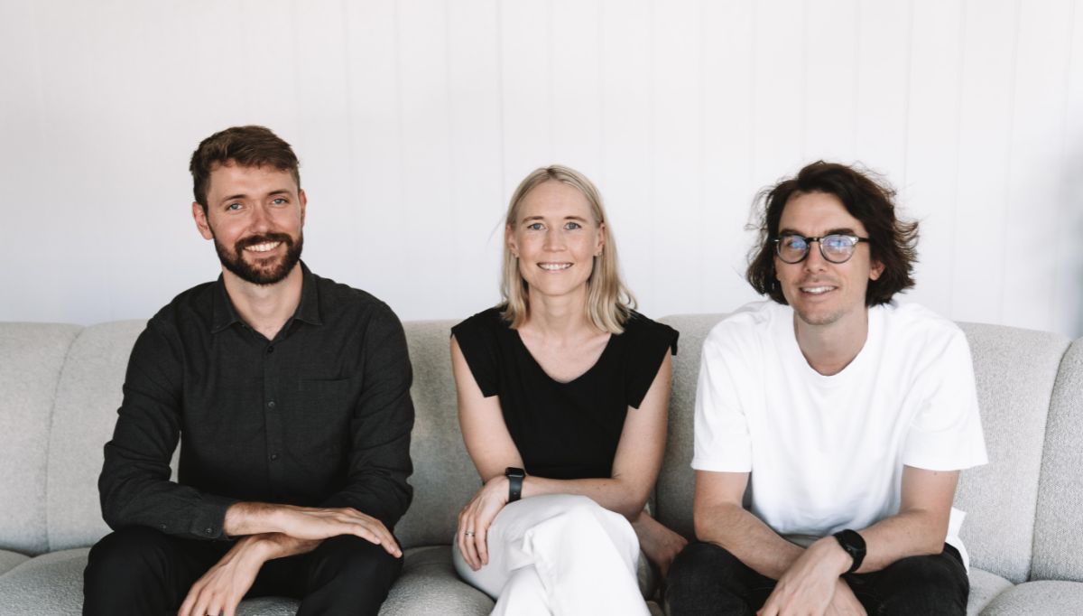 From L to R we have Kieran Browne, Chief Technology Officer, Amy Tucker and Pip Bingemann, Co-founders of Springboards