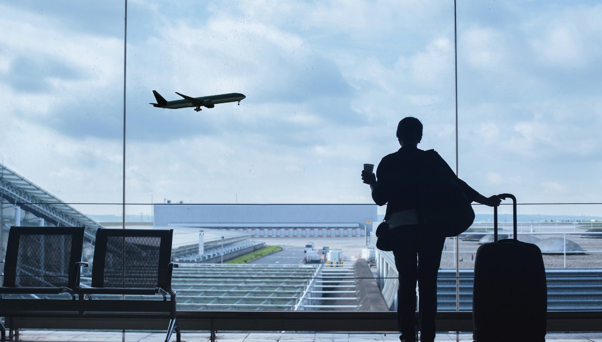 traveler in airport